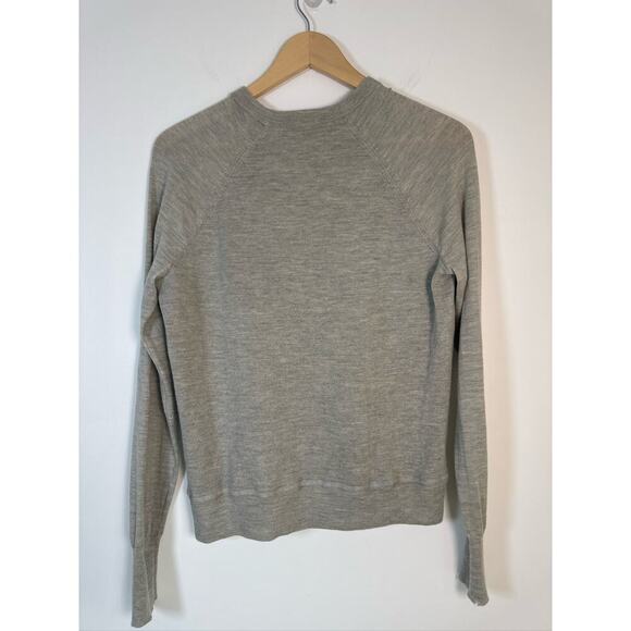 J.Crew Mixed Media Merino Wool Floral & Tweed Sweater  - M - Picture 6 of 7